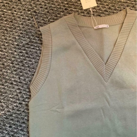 Waistcoat khaki size M Zara - Picture 3 of 3